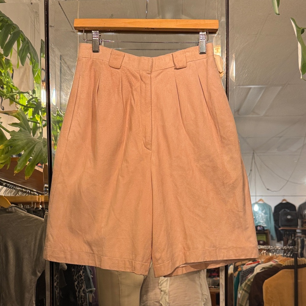 Anne Klein Women's Butter Soft Pale Pink Bermudas